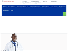 Tablet Screenshot of medicalcouncilmw.org